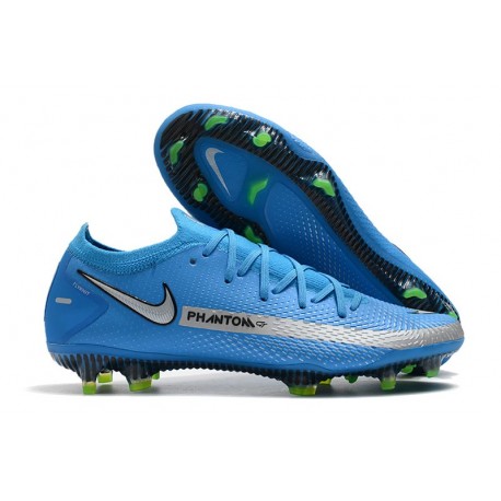 Nike Tacón de Fútbol Phantom GT Elite FG - Azul Plata