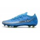Nike Tacón de Fútbol Phantom GT Elite FG - Azul Plata