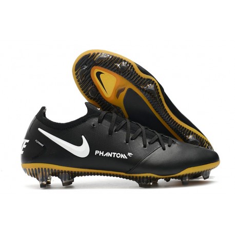 Nike Tacón de Fútbol Phantom GT Elite Tech Craft FG - Negro Oro Blanco