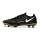 Nike Tacón de Fútbol Phantom GT Elite Tech Craft FG - Negro Oro Blanco