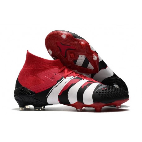 Bota de Fútbol adidas Predator Mutator 20.1 FG Negro Rojo Blanco