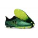 Baratas Botas de fútbol Adidas X 17+ Purespeed FG Verde Negro Voltio