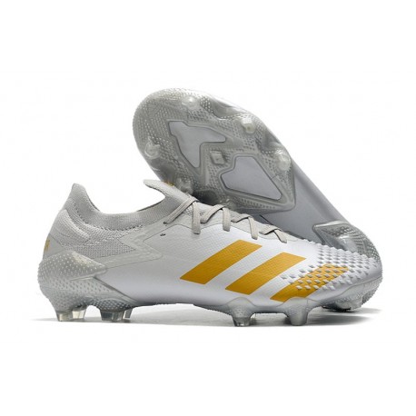 adidas Botas de fútbol Predator Mutator 20.1 Low FG Blanco Oro