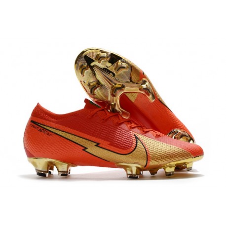 Nike Mercurial Vapor 13 Elite FG ACC Ronaldo CR100 Rojo Oro