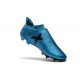 Botas de fútbol Adidas X 17+ Purespeed FG Hombre Azul Negro