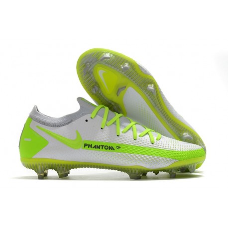 Nike Tacón de Fútbol Phantom GT Elite FG - Blanco Verde