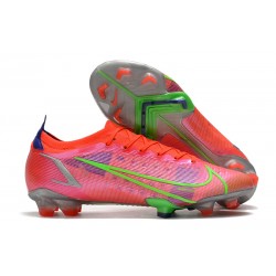 Nike Nuevo Mercurial Vapor 14 Elite FG Carmesi Plateado Metalizado