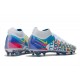 Nike Phantom GT Elite DF 3D FG Blanco Azul Rosa Amarillo
