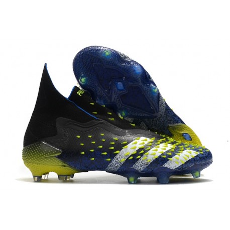 Botas Adidas PREDATOR FREAK + FG Azul Negro Blanco Amarillo Solar