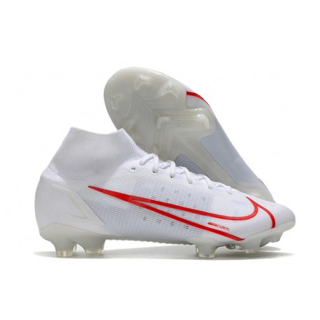 Bota Nike Mercurial Superfly VIII Elite FG Blanco Rojo