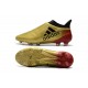Baratas Botas de fútbol Adidas X 17+ Purespeed FG Táctil Oro Metálico Núcleo Negro Solar Rojo