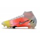 Nike Mercurial Superfly 8 Elite DF FG Blanco Negro Metálico Plateado