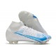 Nike Mercurial Superfly 8 Elite DF FG Blanco Azul