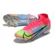 Bota Nike Mercurial Superfly VIII Elite FG Rosa Azul Verde