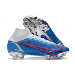 Nike Mercurial Superfly 8 Elite DF FG Azul Blanco Rojo