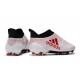 Zapatillas de fútbol Adidas X 17+ Purespeed FG Blanco Rojo Negro