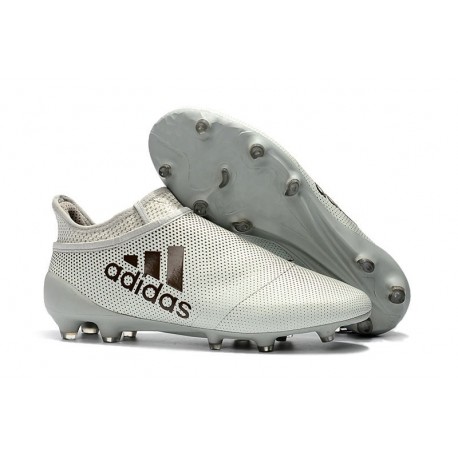 Baratas Botas de fútbol Adidas X 17+ Purespeed FG Blanco Negro