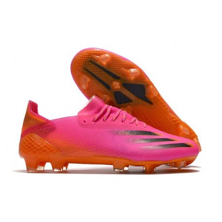 Zapatillas de fútbol Adidas X Ghosted.1 FG Rosa Negro Naranja