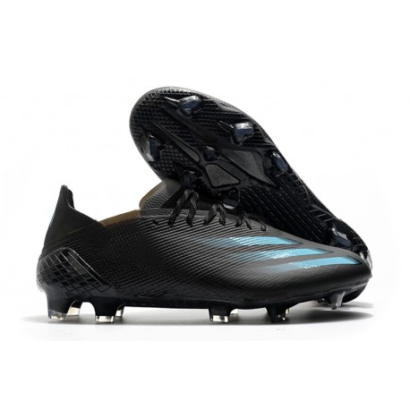 Zapatillas de fútbol Adidas X Ghosted.1 FG Negro Cyan Gris