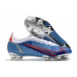 Nike Nuevo Mercurial Vapor 14 Elite FG Azul Rojo Plata