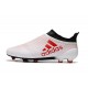 Zapatillas de fútbol Adidas X 17+ Purespeed FG Blanco Rojo Negro
