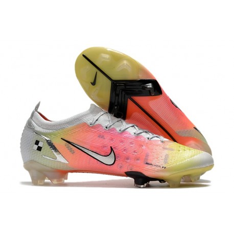 Nike Mercurial Vapor XIV Elite FG Blanco Negro Metálico Plateado