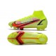 Nike Mercurial Superfly 8 Elite DF FG Volt Carmesí Negro