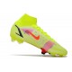 Nike Mercurial Superfly 8 Elite DF FG Volt Carmesí Negro