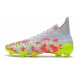 Botas de Fútbol Adidas PREDATOR FREAK + FG Blanco Rosa Volt