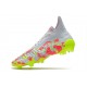 Botas de Fútbol Adidas PREDATOR FREAK + FG Blanco Rosa Volt