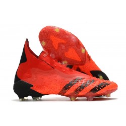 Botas de Fútbol Adidas PREDATOR FREAK + FG Rojo Negro Rojo Solar