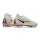 Zapatos Fútbol Nike Phantom GT2 Elite DF FG Blanco Negro Carmesí Rosa 