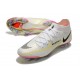 Zapatos Fútbol Nike Phantom GT2 Elite DF FG Blanco Negro Carmesí Rosa 