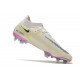 Zapatos Fútbol Nike Phantom GT2 Elite DF FG Blanco Negro Carmesí Rosa 