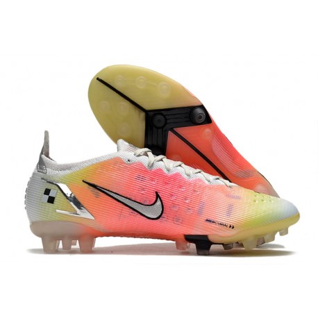 Nike Mercurial Vapor 14 Elite AG-Pro Blanco Negro Metálico Plateado