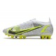Nike Mercurial Vapor 14 Elite AG-Pro Blanco Negro Metálico Plateado