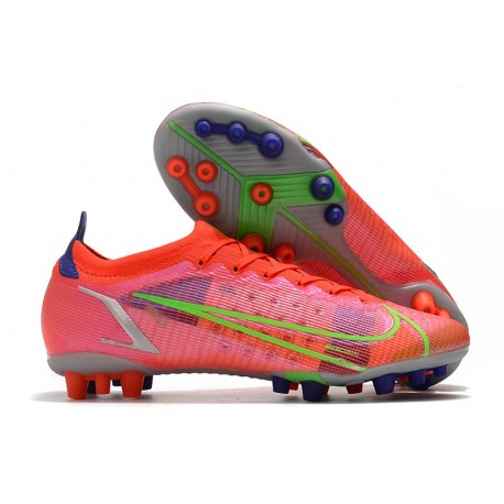 Nike Mercurial Vapor 14 Elite AG-Pro Carmesi Plateado Metalizado
