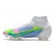 Nike Mercurial Superfly VIII Elite FG Blanco Azul Verde