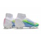 Nike Mercurial Superfly VIII Elite FG Blanco Azul Verde