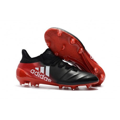 Nuevo Botas de fútbol Adidas X 17.1 FG Negro Rojo